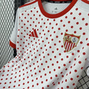 Camisa Sevilla White Prematch 2025/26 - Torcedor Masculino