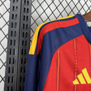 Camisa Espanha Titular Manga Comprida 2026/27 - Torcedor
