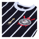 Camisa Corinthians Preta com listras brancas  1977 - Versão Retro