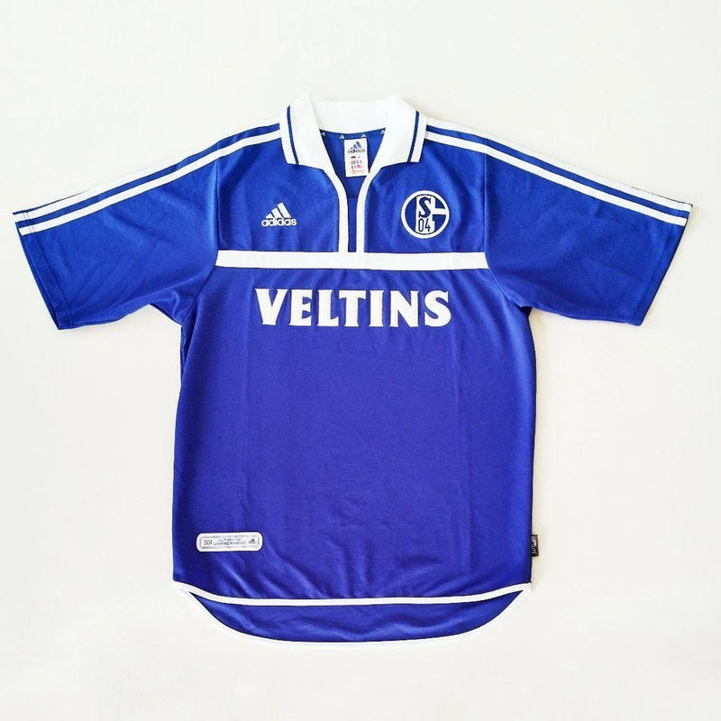 Camisa Schalke Home 2001/02- Adidas Versão Retro