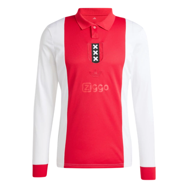 Camisa Ajax 125 anos Manga comprida 2025/26 - Adidas Versão Torcedor